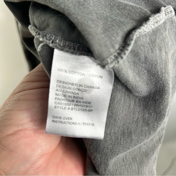 Brunette The Label Gray and Black Leopard Print  T-Shirt Dress - Picture 7 of 8